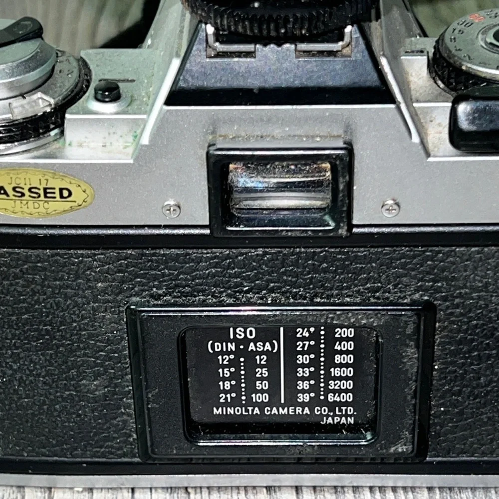 Vintage Japanese Minolta XGM SLR Film Camera with Zoom Lens & Minolta Flash Unit